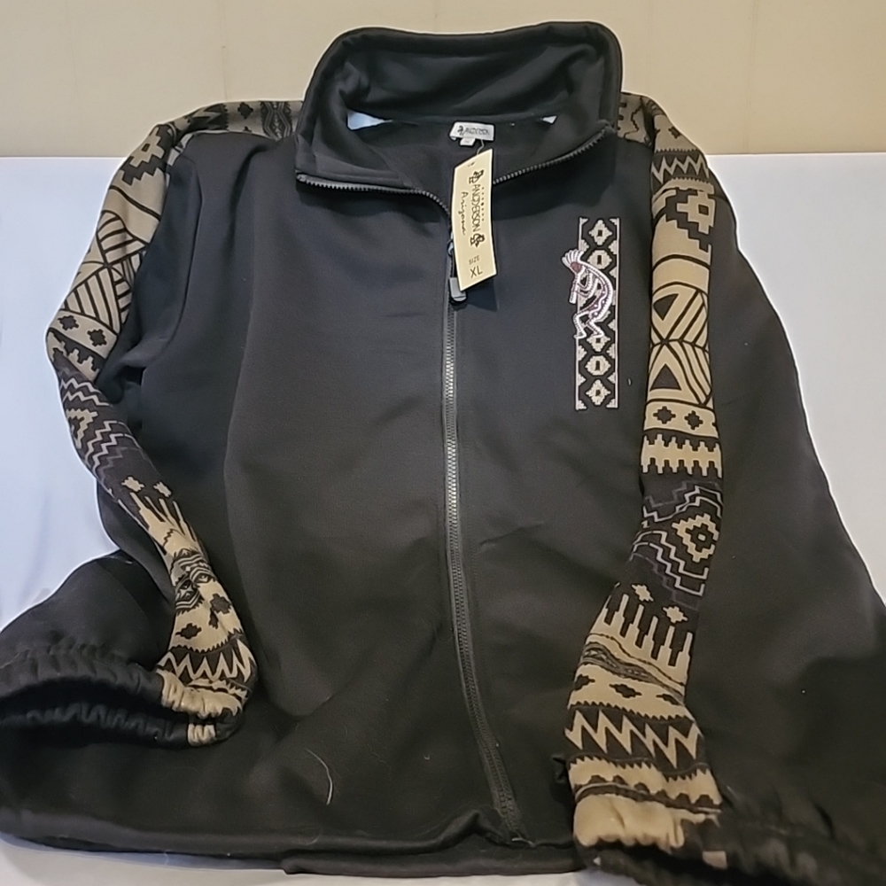 Black and Tan Patterned Jacket